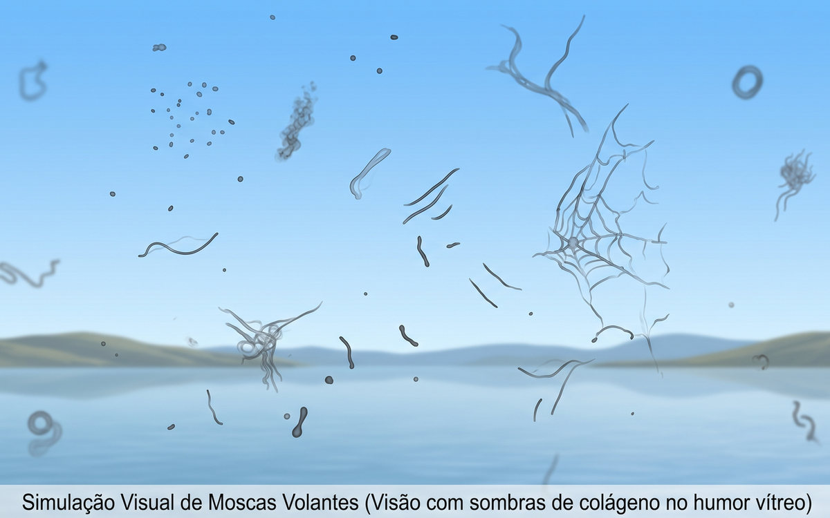 Simulação de moscas volantes sobre uma paisagem