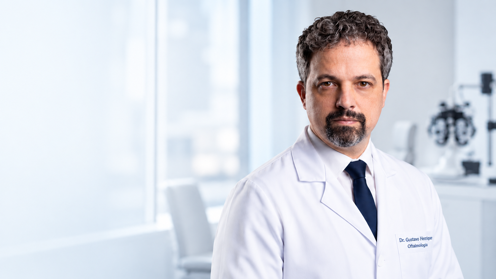Dr. Gustavo Henrique Costa Silva Suarez em ambiente oftalmológico