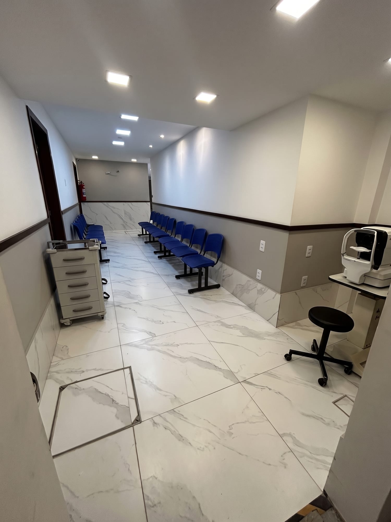 Área interna do atendimento SUS em Santa Cruz